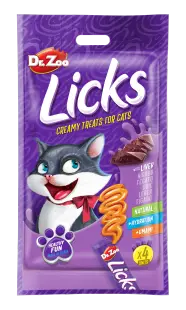 Dr Zoo Licks, recompense pisici, Ficat, 4x15 g