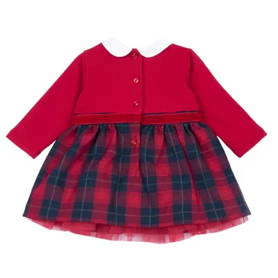 Rochie copii Chicco pentru Craciun, rosu, 00812-69MFCI