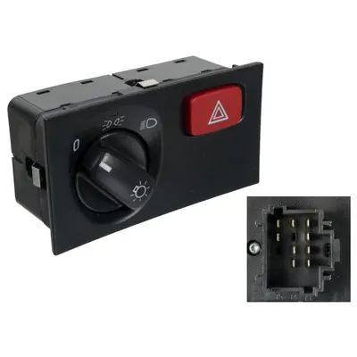 Comutator far (cu comutatoare de lumini de avertizare) potrivit SCANIA 4 BUS, F, G I, K, N BUS, P I, R I, T 08.97