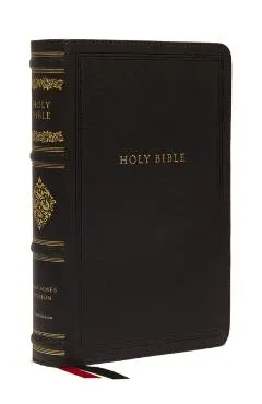 KJV Large Print Reference Bible, Black Leathersoft, Red Letter, Comfort Print, Thumb Indexed (Sovereign Collection): Holy Bible, King James Version
