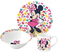 Set pentru copii pentru masă Stor - Minnie Mouse, 3 piese