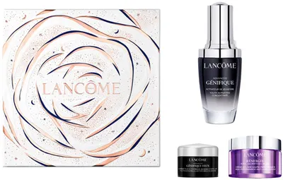 Lancôme Genifique Set facial - Ser anti-îmbătrânire, Cremă cu peptide și Cremă pentru ochi, 30 + 15 + 5 ml