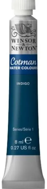 Vopsea pentru acuarelă Winsor & Newton Cotman - Indigo, 8 ml