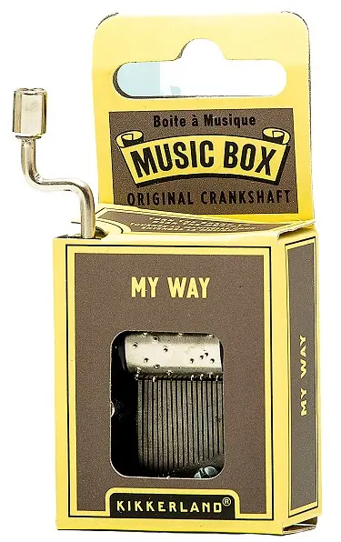 Cutiuță muzicală cu manivelă Kikkerland - My Way