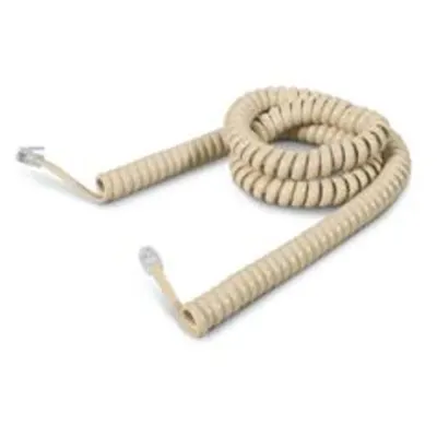 Telephone Cordnstecher 4/4 2m Ivory Cavo Avorio 4p - 2m