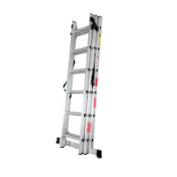 Scara combinata din aluminiu 3X6 trepte MESTERINO TOOLS MTJL207-3X6, 3.4 metri, greutate maxima suportata 150 kg