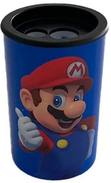 Ascuțitoare dublă pentru creioane Panini Super Mario - Albastru