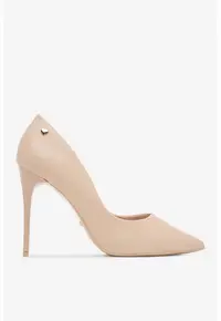 Pantofi Material Sintetic - Culoare Bej - Bej