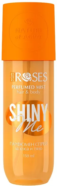 Nature of Agiva RosesSpray parfumat pentru păr și corp Shiny Me, 150 ml