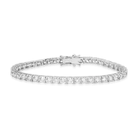 Bratara tennis din aur alb cu diamante de 7.45ct