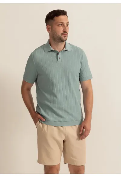 Tricou Barbati Palma Club Tesatura Bumbac - Verde pal