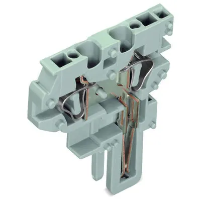 End module for 2-conductor female connector; 4 mm²; 1-pole; 4,00 mm²; gray