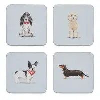 Set 4 suporturi de pahare Cooksmart ® Curious Dogs