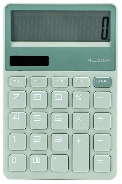 Calculator Deli NuSign - ENS042, 12 dgt, verde