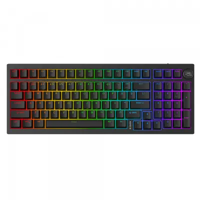 Tastatura Gaming Wireless Proove Slicker, RGB, BT / Wi-Fi / Wired, 1.8m, Neagra WKSLEN00022401