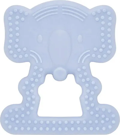Inel gingival BabyJem - Elephant, Blue