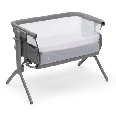 Patut pentru copii co-sleeping Chicco Next2Me Armonia, Steel (Gri deschis), 0luni+