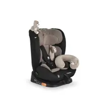 Scaun auto cu jucarie Moni i-Size Competition SIP (40-150 cm) Bej