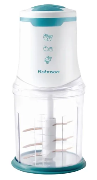 Tocător Rohnson - R-5119, 1 l, 2 viteze, 650W, alb
