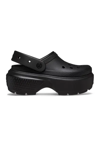 Saboti demi-wedge unisex Stomp - Negru