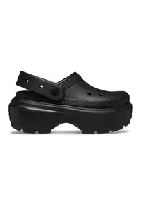 Saboti demi-wedge unisex Stomp - Negru