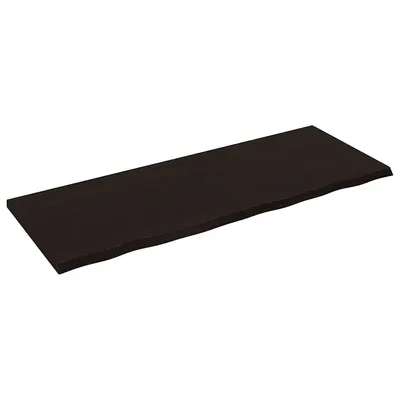 vidaXL Blat de masă maro 160x60x(2-4) cm, lemn masiv stejar tratat