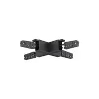 BREDA MAGNETIC Nisipiu Negru Aluminiu Connector Cross Corner Connector For Suspend & Surface Mounted