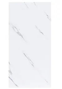 UB Set 5 Placi autoadezive CLS-011 pentru perete tip marmura 30 x 60 cm ALB CU DUNGI