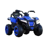 ATV electric pentru 2 copii Kinderauto SuperOffroad V2 4x4 140W 12V 7Ah, albastru