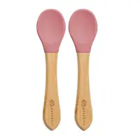 Set lingurite din bambus Old Rose 6 luni+, 2 bucati, Appekids
