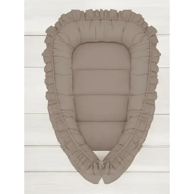 Cosulet bebelus MimiNu pentru dormit Baby Nest 55x75 cm Colectia Royal Mocha