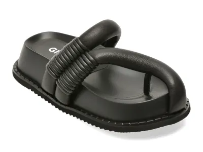 Papuci GRYXX negri, 67310, din piele naturala