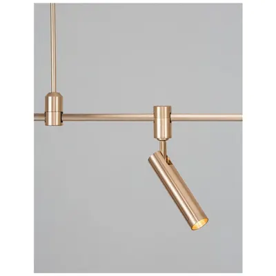 Sistem iluminat pe sina DECORATIVE MAGNETIC Satin Brass Aluminiu LED 5 Wat DC24V 330Lm 3000L