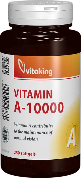 Vitamina A 10.000UI, 250 capsule gelatinoase, Vitaking