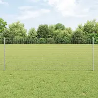 vidaXL Stâlp de gard încorporat 5 buc. Argintiu 120 cm