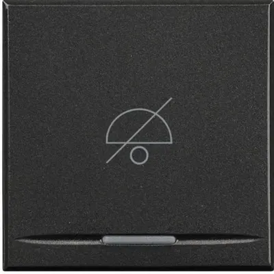 Capac tasta Axolute „Nu deranja ti” - 2 module - antracit