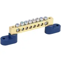 Neutral bus bars with two corner Izolators SHNI-8x12-8-U2-S
