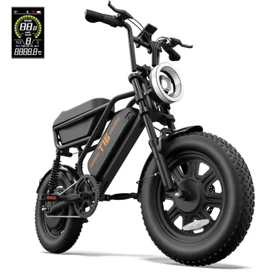 URLIFE T16 E-Bike cu suspensie dublă, baterie de 48 V 13 Ah