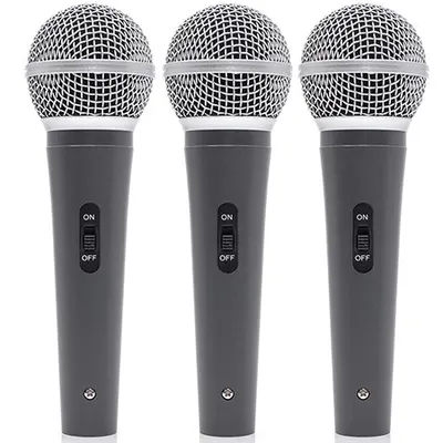 Set 3 microfoane mana + 3 bucati nuca microfon BoomTone DJ MIC 300