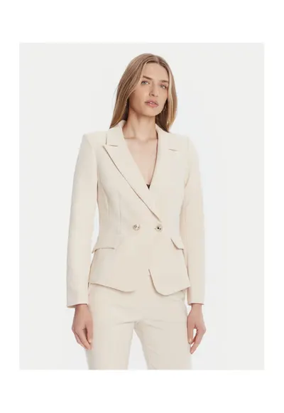 Sacou dama bej - fabric elegant