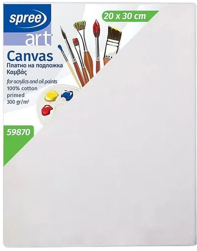 Pânză de pictură pe cadru Spree Art - 20 x 30 cm, 100% bumbac