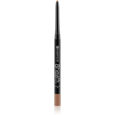 essence 8h Matte Comfort dermatograf mat de buze cu ascutitoare culoare 16 Run, Don't Walk 0,3 g