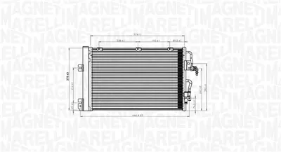Condensator climatizare (cu uscator) potrivit OPEL ASTRA H, ASTRA H GTC, ZAFIRA B 1.4-1.8 01.04-04.15