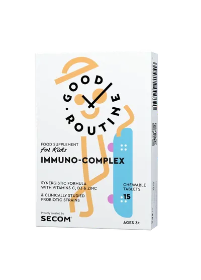 Immuno-Complex Kids Good Routine, 15 tablete masticabile, Secom
