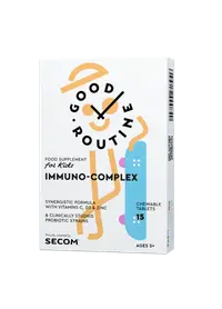 Immuno-Complex Kids Good Routine, 15 tablete masticabile, Secom