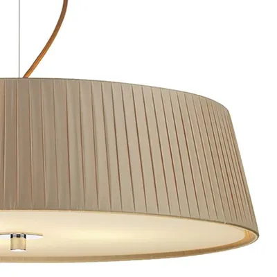 Lampa suspendata Wheel 3 Light Pendant Taupe Frosted Glass