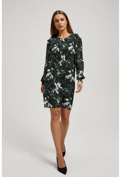 Rochie florala - Verde