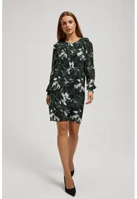 Rochie florala - Verde
