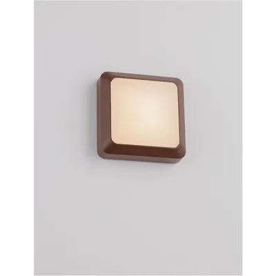 Lampa trepte APPIA Rust Brown Aluminiu turnat Aluminiu & Polycarbonate Frost LED 5 Wat 220-240 Volt 367Lm 3000K IP54