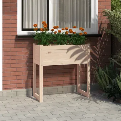 vidaXL Jardinieră, 78x40x81 cm, lemn masiv de pin